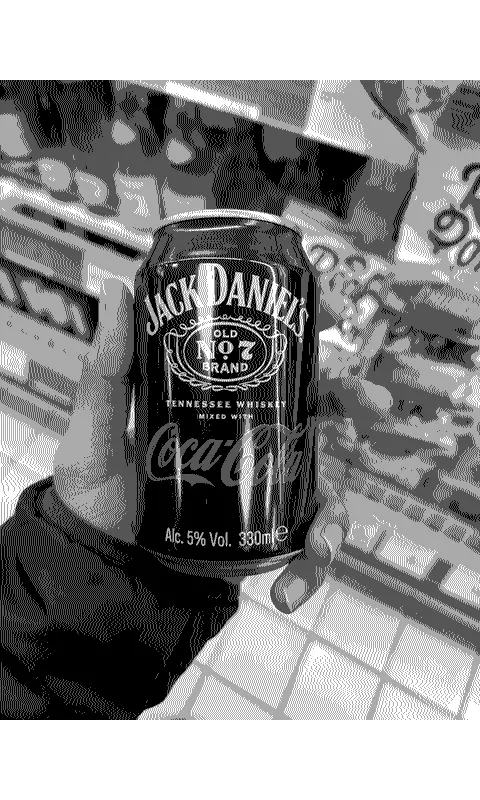 Final image of a guy holding a Jack Daniels Cola